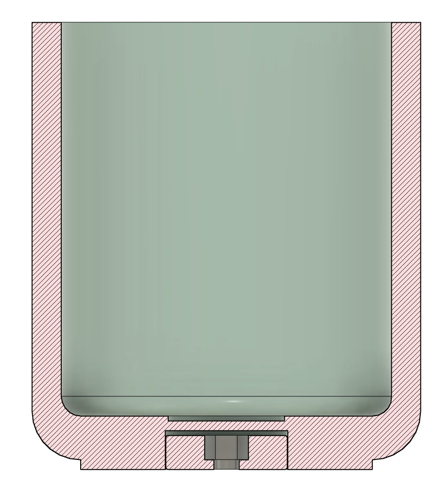 STL Round basic shape — D80mm Сandle container 130/200/280ml — 3D-printed Housing Frame for silicone mold making