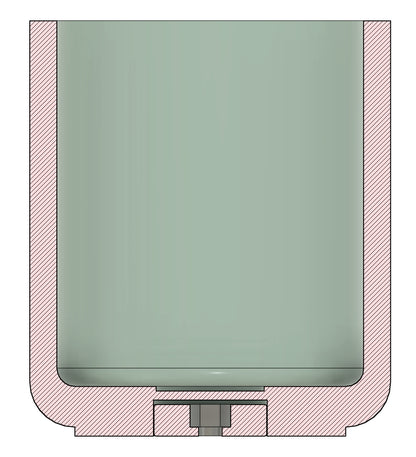 STL Round basic shape — D80mm Сandle container 130/200/280ml — 3D-printed Housing Frame for silicone mold making