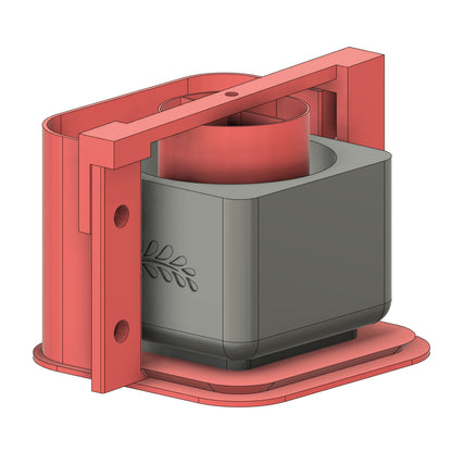 STL Silicone mold. Planter with leaf Сandle container 190 ml (6.4 Oz) 3D-printinted Formwork for silicone pouring