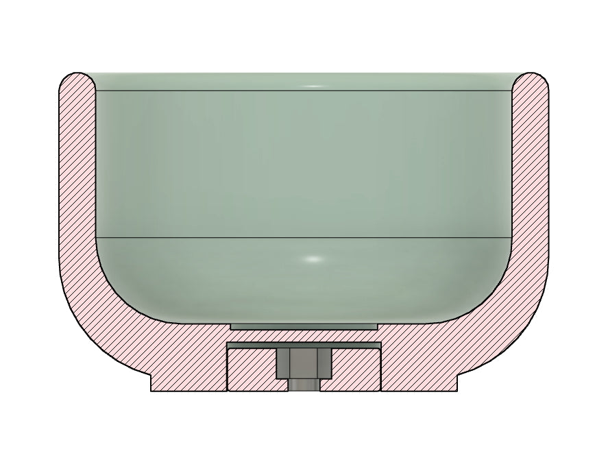 STL Round basic shape — D80mm Сandle container 130/200/280ml — 3D-printed Housing Frame for silicone mold making