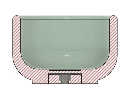 STL Round basic shape — D80mm Сandle container 130/200/280ml — 3D-printed Housing Frame for silicone mold making