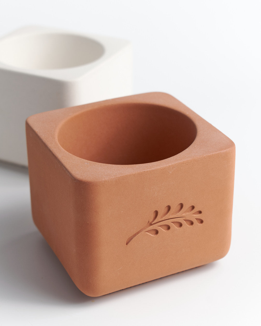 STL Silicone mold. Planter with leaf Сandle container 190 ml (6.4 Oz) 3D-printinted Formwork for silicone pouring