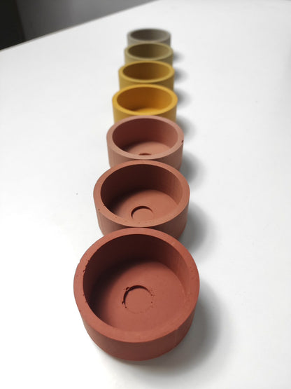 3D-printing STL files to create your own silicone mold for x3 Tealight candles. One mold for 3 Сandles